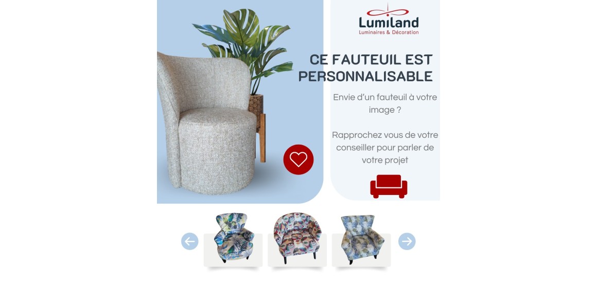 Fauteuil personnalisable 